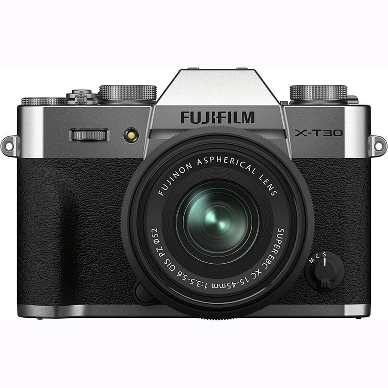 Fujifilm X-T30 II Mirrorless Camera, Silver, XC 15-45mm F3.5-5.6