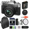 thumbnail image 1 of Fujifilm X-T30 II Mirrorless Digital Camera with XF15-45mm Lens (Silver) Bundle with 52MM Protection Filter, Backpack | USA Authorized with Fujifilm Warranty, 1 of 9