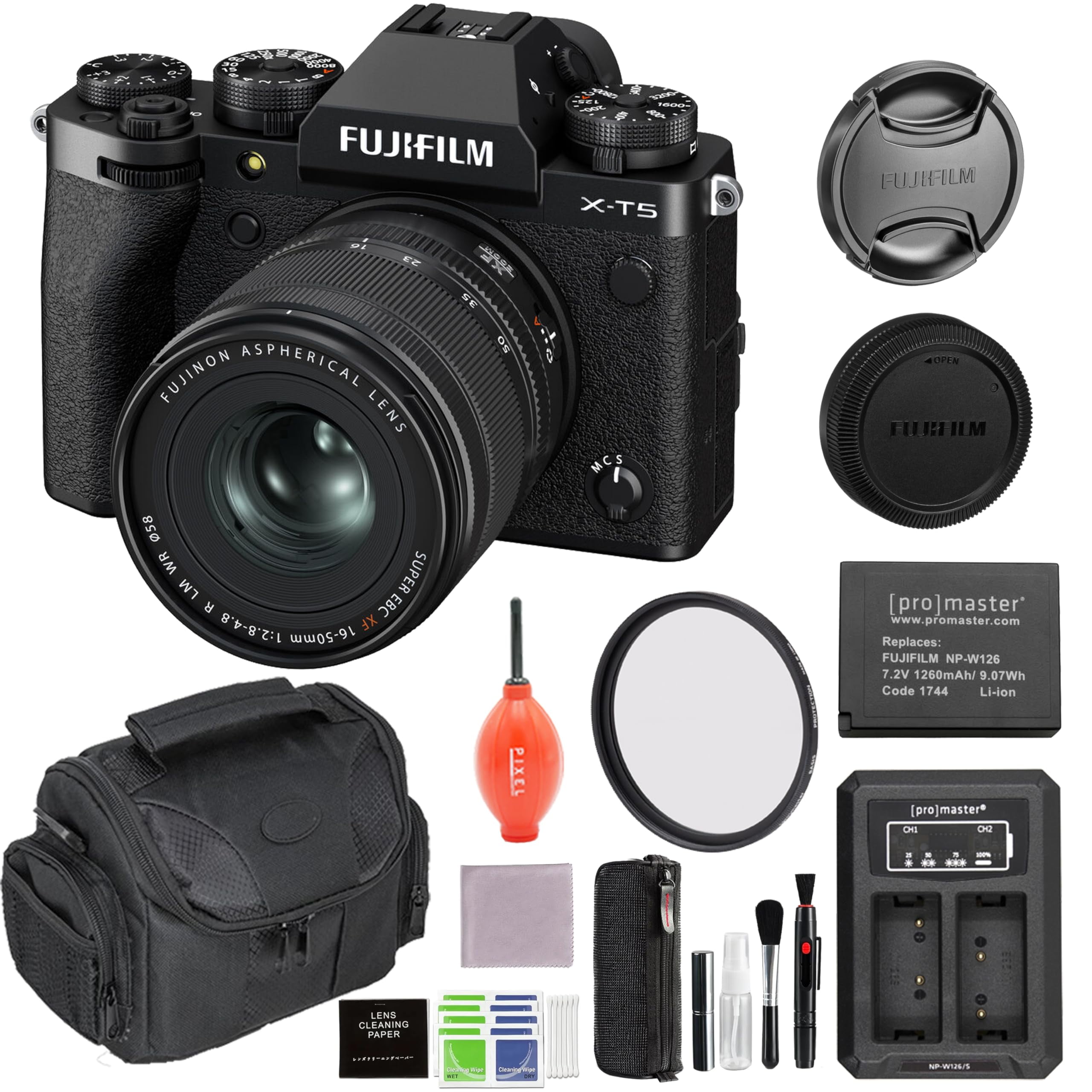 Fujifilm X-T5 Mirrorless Camera with XF 16-50mm f/2.8-4.8
