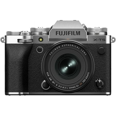 Fujifilm - X-T5 Mirrorless Camera with XF16-50mmF2.8-4.8 R LM WR Lens - Silver