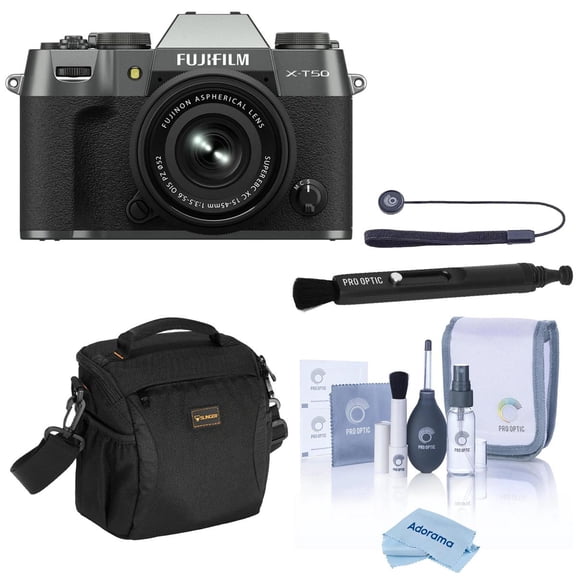 Fujifilm X-T50 Mirrorless Camera with XC 15-45mm f/3.5-5.6 OIS PZ Lens