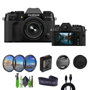 Fujifilm X-T50 Mirrorless Digital Camera XC15-45mmF3.5-5.6 OIS PZ - Black Bundle
