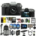thumbnail image 1 of Fujifilm X-T50 Mirrorless Digital Camera XC15-45mmF3.5-5.6 OIS PZ Lens Bundle Kit With 128GB Memory Card + Tripod + Video LED Light + Rode Microphone + 7" HD Monitor +More Accessories-Charcoal Silver, 1 of 8