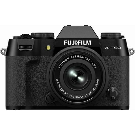 Fujifilm X-T50 Mirrorless Digital Camera XC15-45mmF3.5-5.6 OIS PZ Lens Kit - Black #16954033