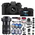 thumbnail image 1 of Fujifilm X-T50 Mirrorless Digital Camera XF16-50mmF2.8-4.8 R LM WR Bundle Kit With Sigma 18-50mm f/2.8 DC DN Contemporary Lens + 64GB Memory Card + Tripod + Rode Microphone + More Accessories - Black, 1 of 8