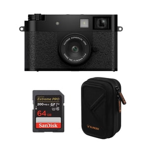 Fujifilm X half Digital Camera, Black, Free Accessories Bundle