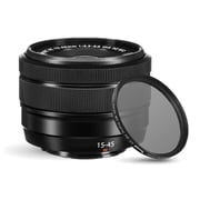 Fujifilm XC 15-45mm F/3.5-5.6 OIS PZ Lens Black with UV Filter   New in White Box