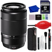 Fujifilm XC 50-230mm f/4.5-6.7 OIS II Lens Black with Advance Accessories and Travel Bundle | Fuji XC 50-230mm
