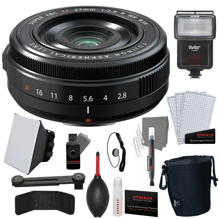 今年の新作から定番まで！ Fujifilm XF 27mm f/2.8 R WR Lens Bundle with Striker Deluxe デジタルカメラ