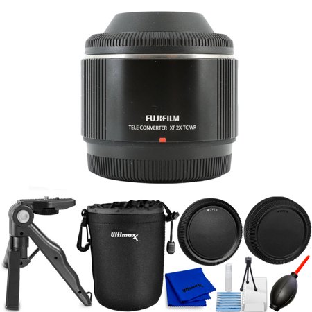 Fujifilm XF 2x TC WR Teleconverter 16516271 + Tripod + Lens Pouch Bundle