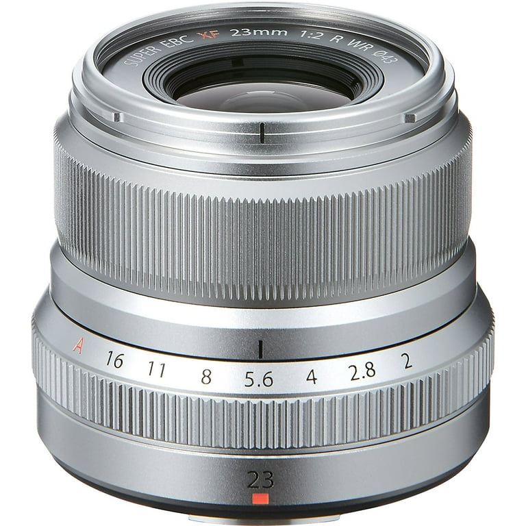 Fujifilm XF23mm F2 R WR Lens - Silver, Fast AF, Weather Resistant