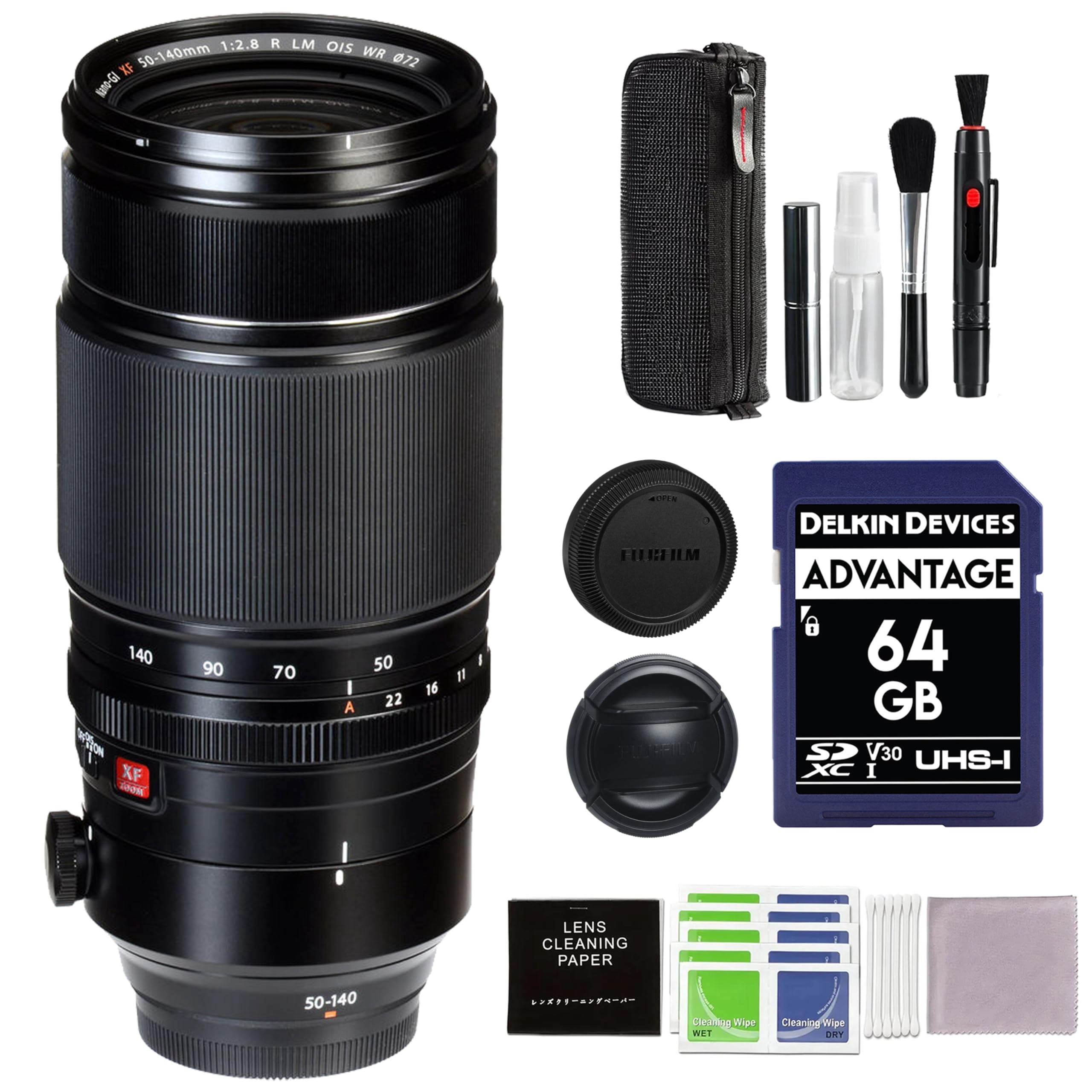 Fujifilm XF50-140mmF2.8 R LM OIS WR Bundle with Additional 