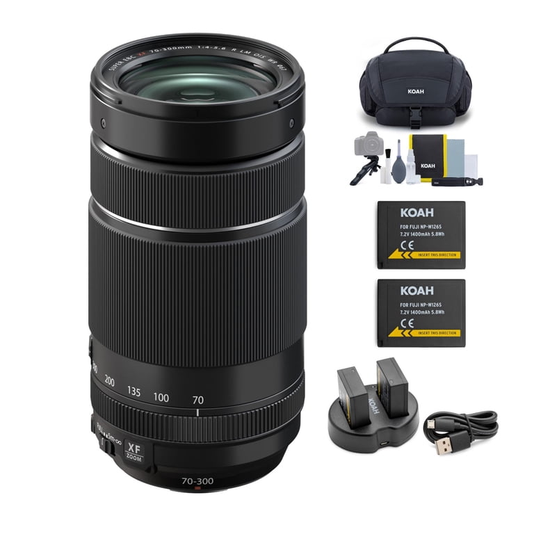 Fujifilm XF70-300mmF4-5.6 R LM OIS WR Lens with Battery (2pack 
