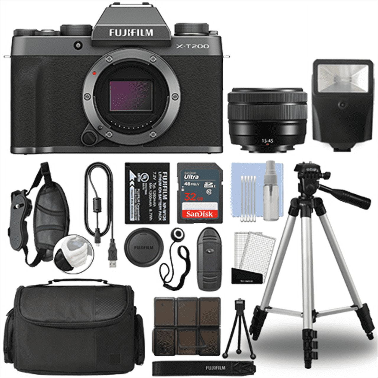Fujifilm XT200 Mirrorless Digital Camera & 15-45mm Lens Dark Fujifilm XT200 Mirrorless Digital Camera & 15-45mm Lens Dark