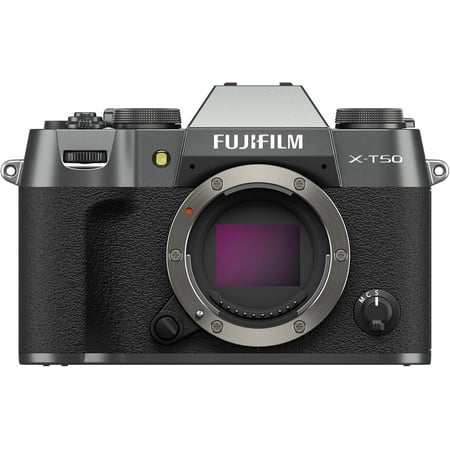 Fujifilm - X-T50 Mirrorless Camera Body Only - Charcoal Silver