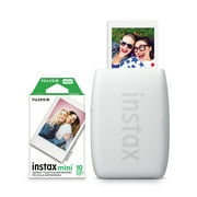 Fujifilm Instax Link 3 Photo Printers Value Pack, with Bonus Pack of film, White,1 Pack
