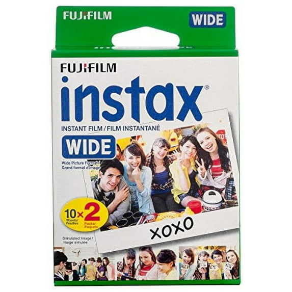 Fujifilm Instax® WIDE Film Twin Pack 20 Sheets Glossy Reproduction & Vivid Color