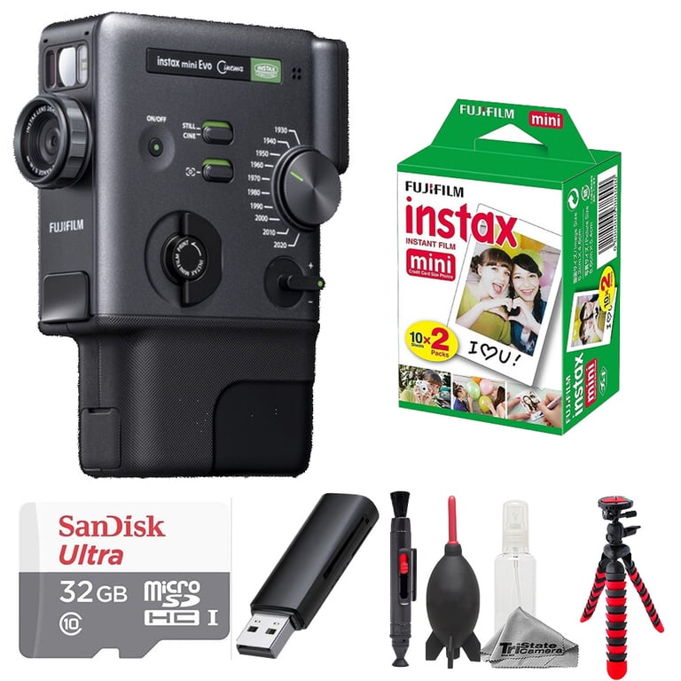 Fujifilm instax mini Evo Cinema Hybrid Instant Camera + 1-Pack