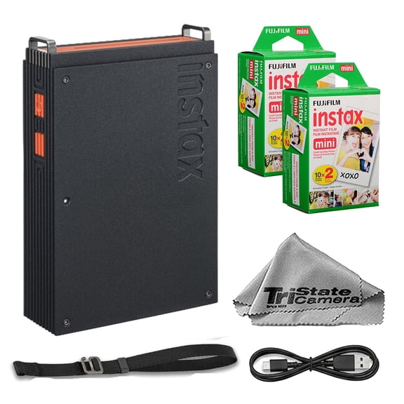 Fujifilm instax mini Link+ Smartphone Printer w/ instax Mini Instant Color Film Twin-Pack (40 Exposures)