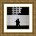 thumbnail image 1 of Fujii, Yuzo 15x15 Gold Ornate Wood Framed with Double Matting Museum Art Print Titled - Air Kiss, 1 of 4
