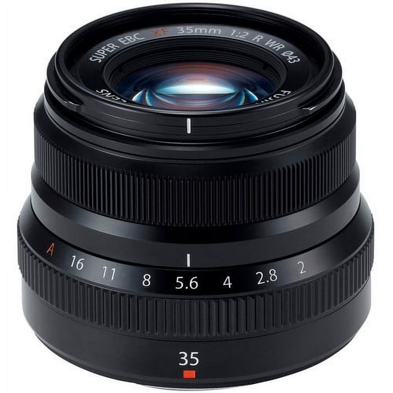 Fujifilm XF 35mm DSLR Lens f/2 R WR, Black with Nano-GI Coating