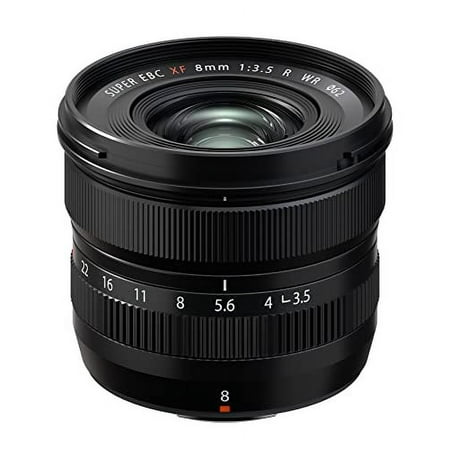 Fujifilm - FUJINON XF8mm F3.5 Standard Prime Lens X-Mount - Black