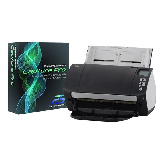 Fujitsu fi-7160 - Deluxe - document scanner - Dual CCD - Duplex - - 600 dpi x 600 dpi - up to 60 ppm (mono) / up to 60 ppm (color) - ADF (80 sheets) - up to 4000 scans per day - USB 3.0 - with PaperStream Capture Pro