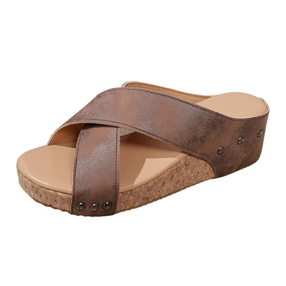 Spring Summer Platform Wedges Women Wide Width Casual Dressy Sandals 2025