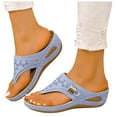 thumbnail image 1 of Fukaraa Open Toe Sports Sandals Women's 2025 Breathable Wedge Orthopedic Flip Flops, 1 of 9