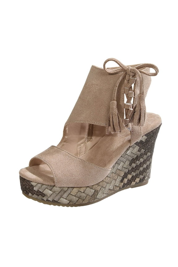 Orthopedic Wedge Sandals Ankle Strap Espadrilles Women Boho Summer Arch Support