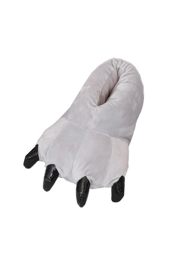 Cozy Bear Paw Slippers, Soft Tiger Claw Moccasins & Fuzzy Dinosaur Paws Slippers for Men and Women – Warm, Cute for Home Use