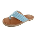 thumbnail image 1 of Fukaraa Women's Comfort Flip Flops Beach Sandals Arch Support Thong Summer Shoes Lightweight Cushioned, 1 of 9