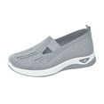 thumbnail image 1 of Fukaraa Women's Diabetic Foam Walking Shoes Orthopedic Woven Slip On Arch Support Breathable, 1 of 7