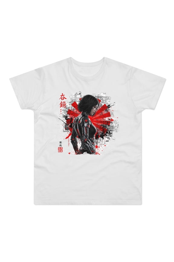 Cyber Samurai Graphic T-Shirt, Unisex Graphic Tee, Anime Shirt, Japanese Art T-Shirt, Gift for Nerds, Cosplay Apparel