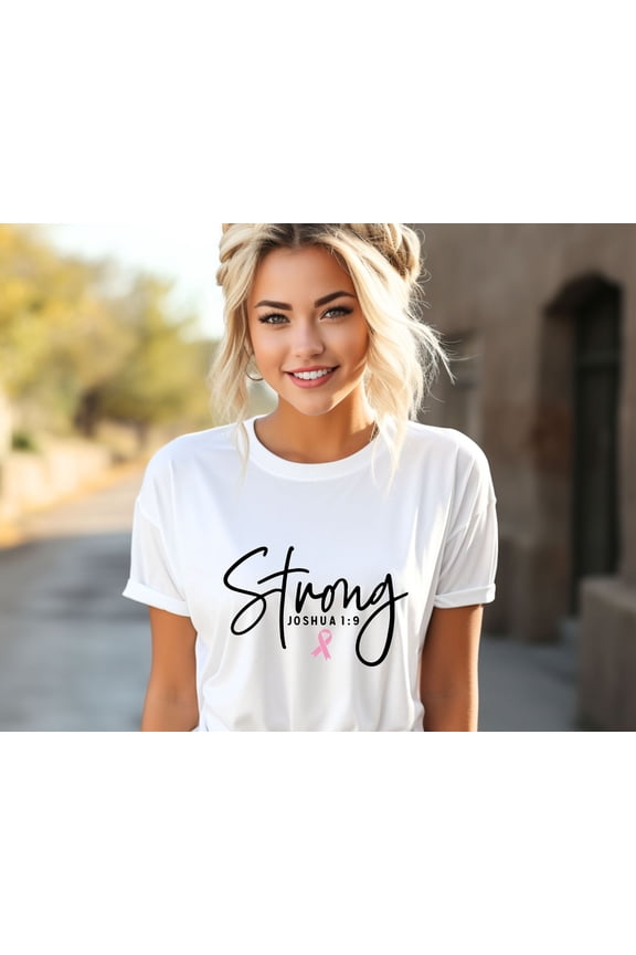 Strong Shirt, Breast Cancer Survivor Shirt, Cancer Warrior T-Shirt, Motivational Shirt for Cancer Patients, Cancer Gift
