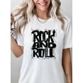 thumbnail image 1 of Fukika Vintage Rock and Roll Shirt, Rock'n Roll Sweatshirt, Rock Lover Shirt, Rock Skeleton Hand Shirt, Unisex Shirt for Rock Concert, Rock Fan Tee, 1 of 4