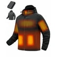 thumbnail image 1 of Fuklindy Graphene Heated Jacket for Men Heat Up to 20HRS 2V Fast Charge 18400mAh Large Capacity Winter Outdoor Lightweight Heating Jackets Battery Powered Heating Jacket for Hiking Skiing Camping, 1 of 5