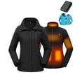 thumbnail image 1 of Fuklindy Graphene Heated Jacket for Women with Battery, 12V Fast Charge 18400mAh Large Capacity Winter Outdoor Lightweight Heating Jackets, 1 of 5