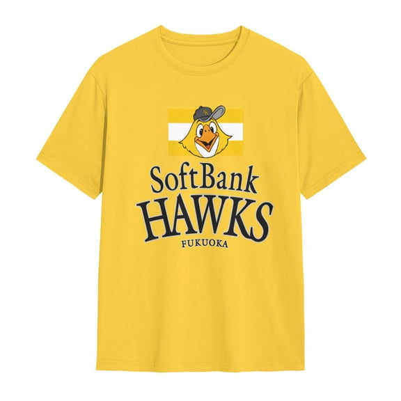 Fukuoka Softbank Hawks Shirt Short Sleeve Cotton Tshirt