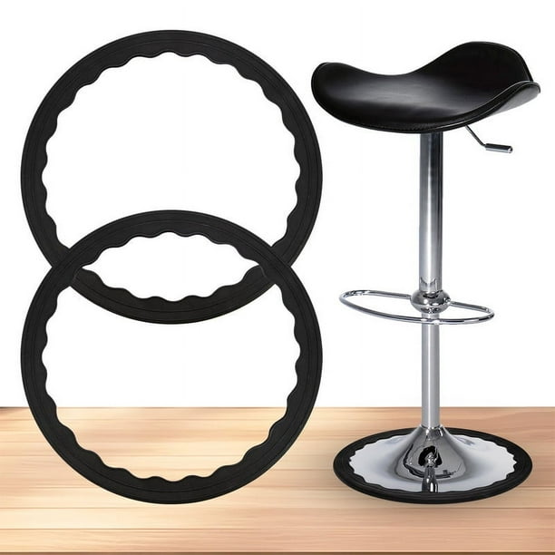 Fukushima Bar Stool Leg Protectors Ring 2Pcs Non Slip Silicone Chair Leg Floor Protectors Protect Wooden Floors Prevent Scratches and Noise Fits