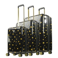 FUL Impulse Mixed Dots Hardside Spinner Luggage 3pc Set Deals
