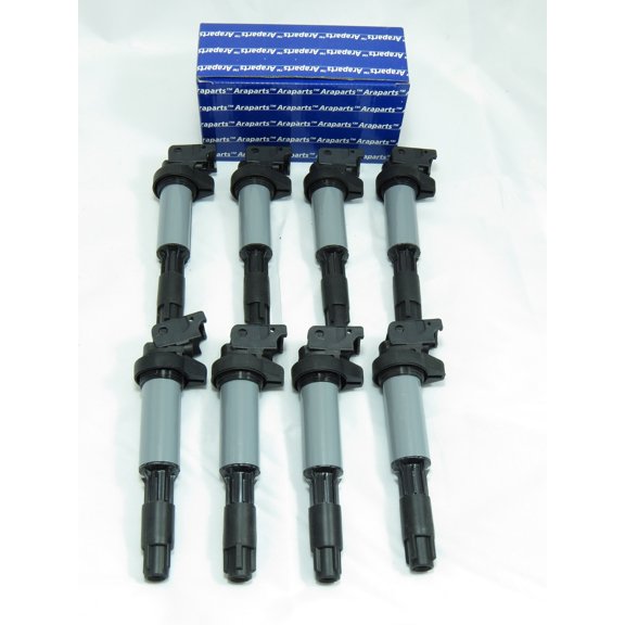 Ful Set of 8 Ignition coils For V8 BMW 5 SERIES 04-09 X5 03-05 and more (SEE FITMENT). Push-in style. Free Grease pack included