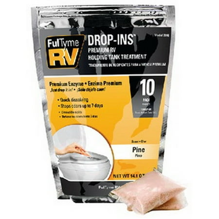 FulTyme RV 3998 Premium RV Holding Tank Treatment Drop-INs, Pine Scent