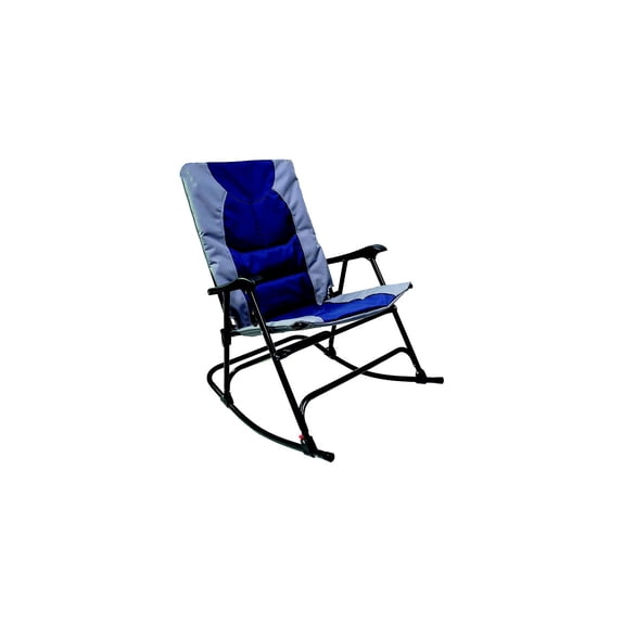 FulTyme RV 6071 Folding Rocking Chair, Blue/Grey