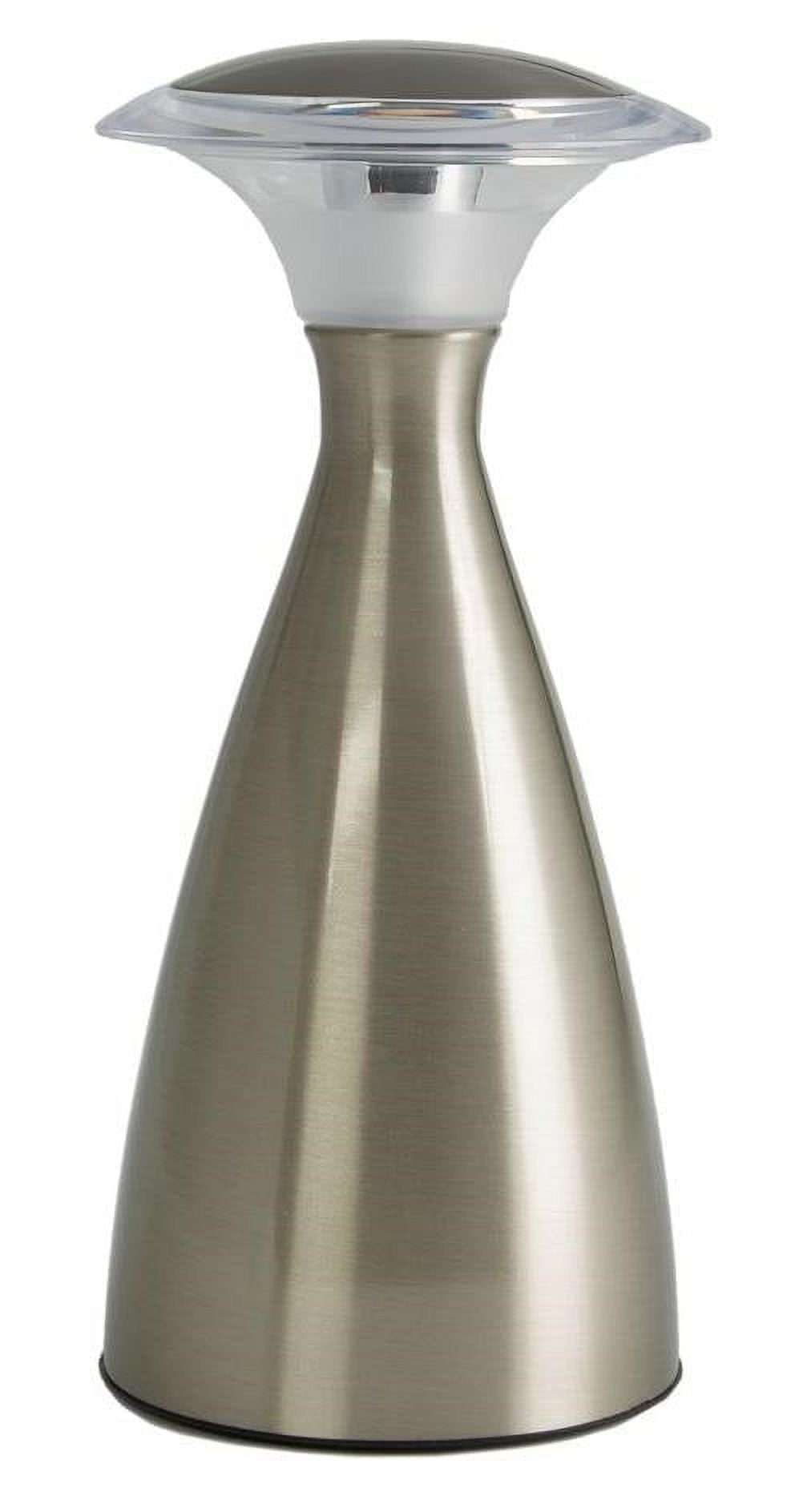 Satin Nickel Cordless Outdoor Portable Table Lamp