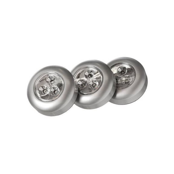 STICK ON LGHT 3PK SIL