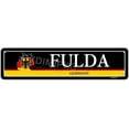 thumbnail image 1 of Fulda, Germany - German Flag Sign - Metal Novelty Bar Signs, Pub Room Wall Decor, Personalized Aluminum Street Sign, Man Cave Sign Custom, City Signs - 4x16 inches, 1 of 9