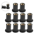 thumbnail image 1 of Fule 10X Motorcycle Windshield Rubber Nuts/M5/M6 Vibration Damper Panel Mounting 5mm M5 Rubber Nuts For Most Windshields, 1 of 10