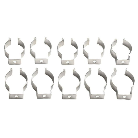 Fule 10pcs Spring Terry Clips Clamp Tool Clips Snap Shed Open / Closed Heavy Duty Pipes Clamp 6/10/12/16/19/25/28mm Tube Fixing Clips