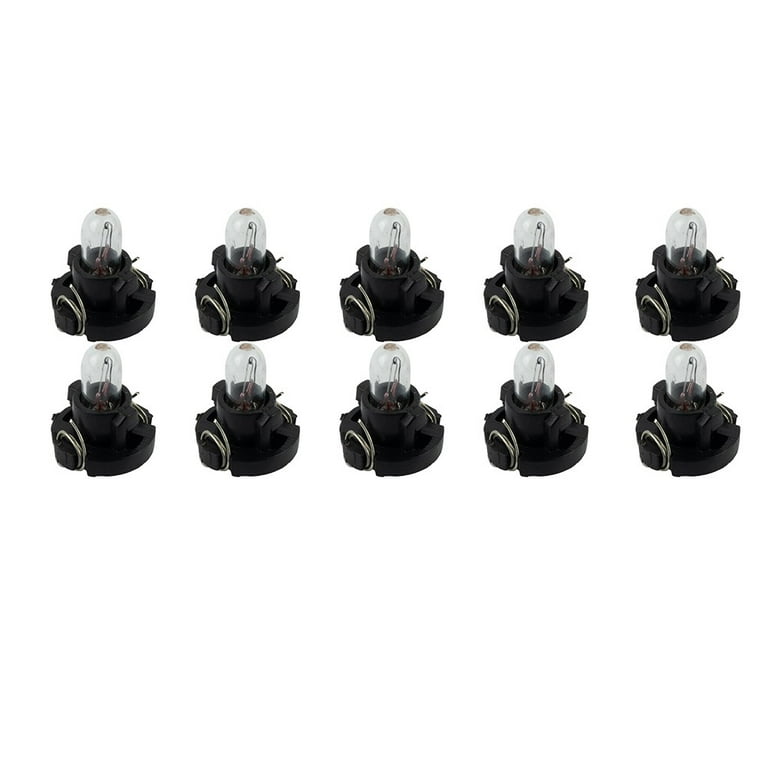 10pcs T3 LED 12V Car Auto Instrument Light Dashboard Indicator Automatic  Door Button Light 1.2W Bulbs Dashboard Lamps for Honda